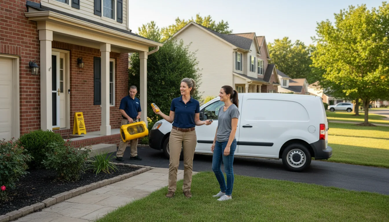 Residential water damage restoration in Piney Creek, NC